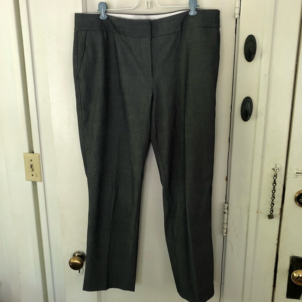 14 Loft Julie Slacks Pants Grey